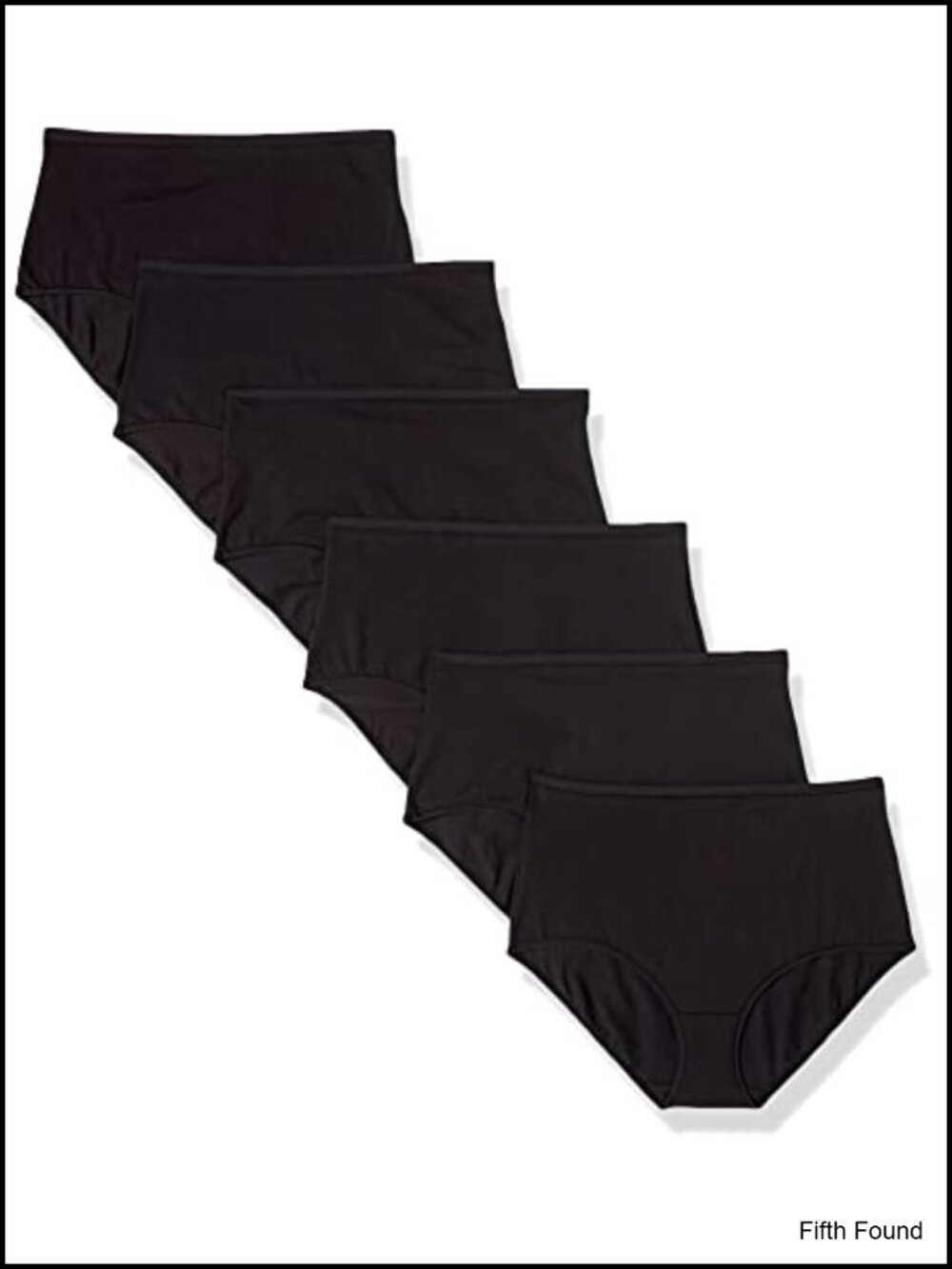 Women's Cotton High Waisted Full Brief Panties Pack of 6
